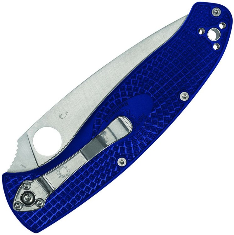 Spyderco Resilience Lightweight CPM-S-35VN Blue folding knife Spyderco Resilience Lightweight CPM-S-35VN Blue folding knife