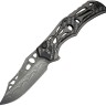 Cuchillo Cuchillo plegable CIVIVI Biophase Damascus, Gray Aluminum G10, Black