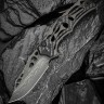 CIVIVI Biophase Damascus, Gray Aluminum G10, Black