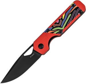 Taschenmesser Kizer Cutlery Mini Militaw Framelock Red