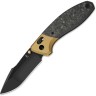 Складной нож Kizer Staffi S45VN | Black Ti CF DLC