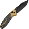 Складной нож Kizer Staffi S45VN | Black Ti CF DLC