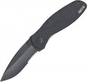 Складной нож Kershaw Blur Linerlock A/O Black combo edge 1670BLKST
