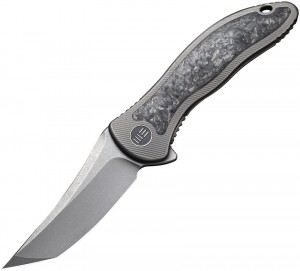 We Knife Mini Synergy Tanto folding knife shredded carbon fiber 2012CF-A