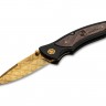 Böker Tirpitz-Damascus Gold folding knife 110194DAM 