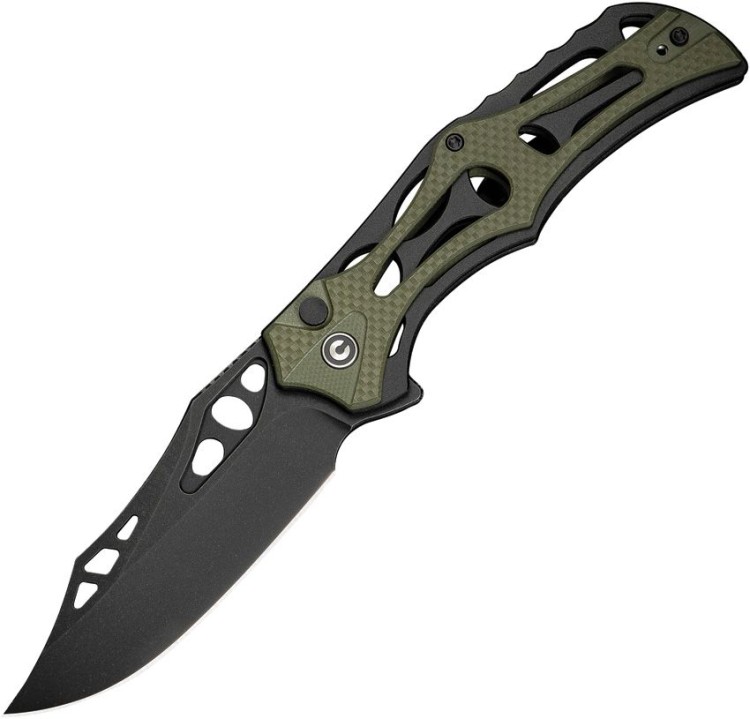 Складной нож CIVIVI Biophase Nitro-V Black, Aluminum G10, Green