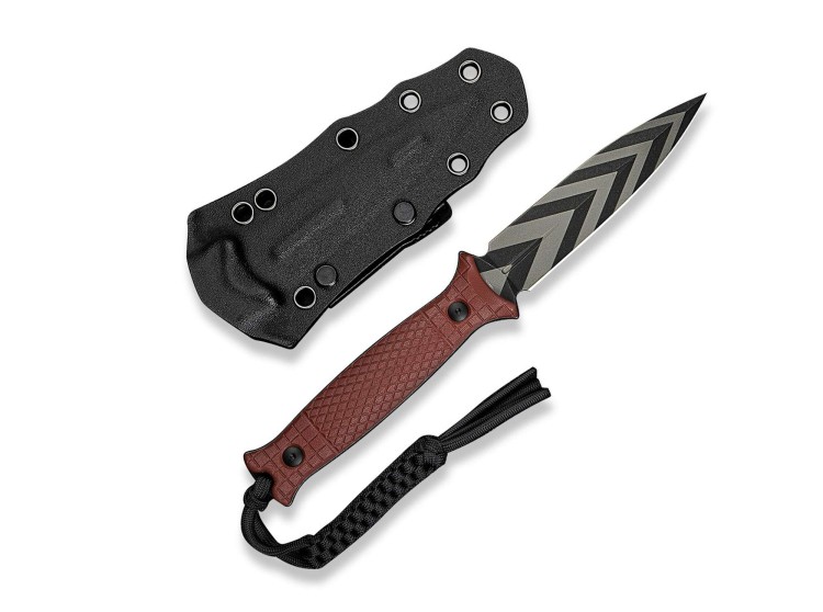 Feststehendes Messer CIVIVI Perfrico 14C28N | Burgundy G10 | Black & Gray Striped Feststehendes Messer CIVIVI Perfrico 14C28N | Burgundy G10 | Black & Gray Striped