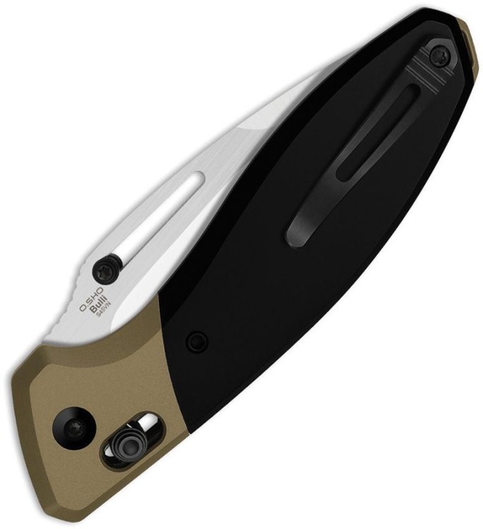 Cuchillo Cuchillo plegable | Navajas Kizer Bulli S45VN | Black & Gold Titanium