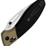 Cuchillo Cuchillo plegable | Navajas Kizer Bulli S45VN | Black & Gold Titanium