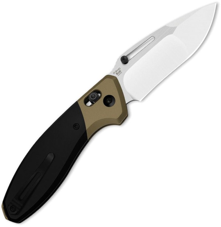 Cuchillo Cuchillo plegable | Navajas Kizer Bulli S45VN | Black & Gold Titanium