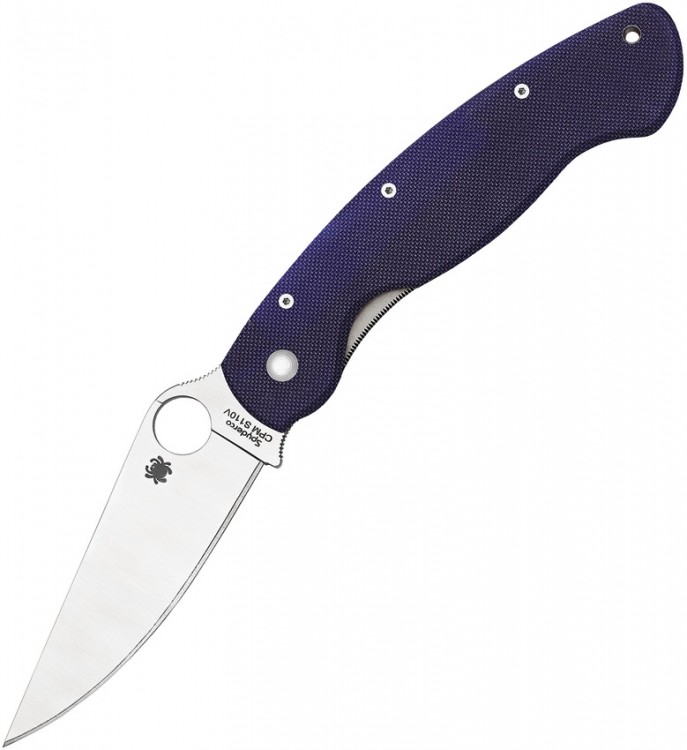 Складной нож Spyderco Military CPM S110V Dark Blue G-10 C36GPDBL