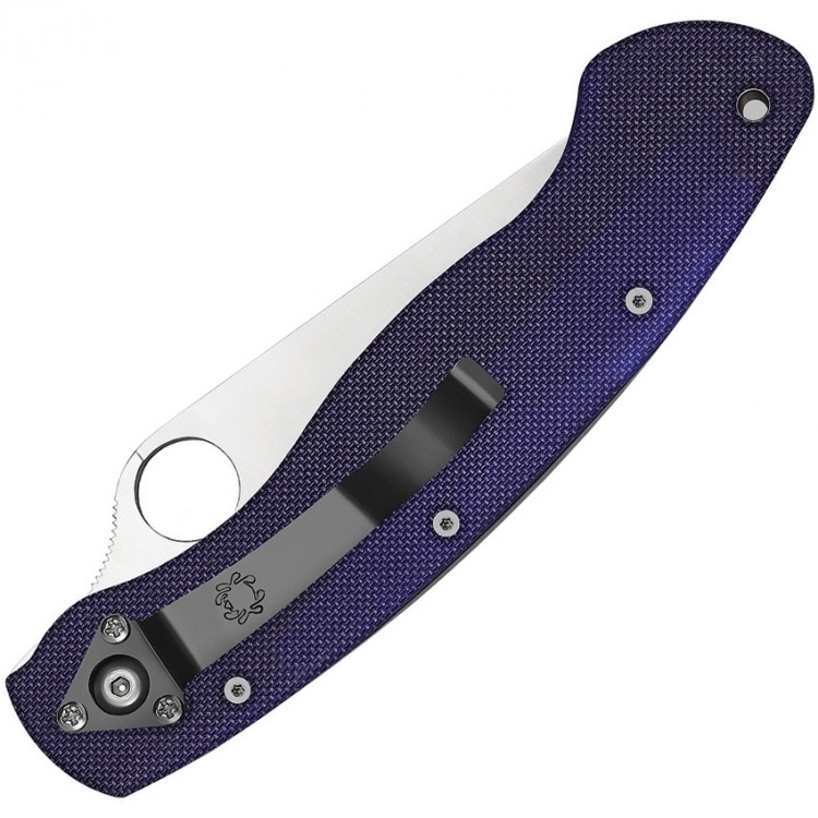 Складной нож Spyderco Military CPM S110V Dark Blue G-10 C36GPDBL Складной нож Spyderco Military CPM S110V Dark Blue G-10 C36GPDBL