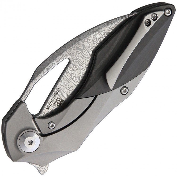 Kizer Cutlery Minitherium Damasteel folding knife Kizer Cutlery Minitherium Damasteel folding knife