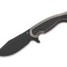 Fox Knives East Wood Tiger Titanium CF