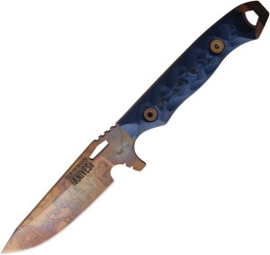 Dawson Knives Outcast Fixed Blade Blk/Blu knife