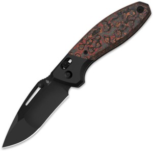 Cuchillo plegable | Navajas Kizer Bulli S45VN | Black Ti CF Mars Valley DLC