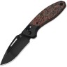 Taschenmesser Kizer Bulli S45VN | Black Ti CF Mars Valley DLC