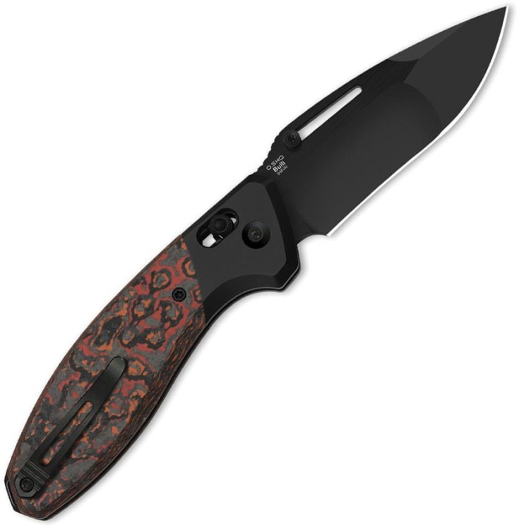 Cuchillo Cuchillo plegable | Navajas Kizer Bulli S45VN | Black Ti CF Mars Valley DLC