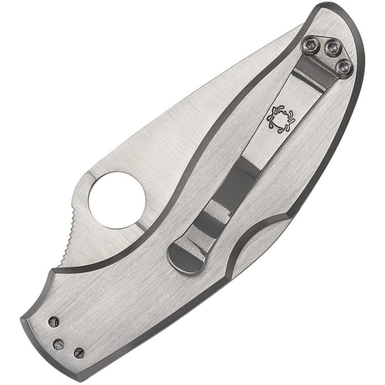 Spyderco UpTern Silver 