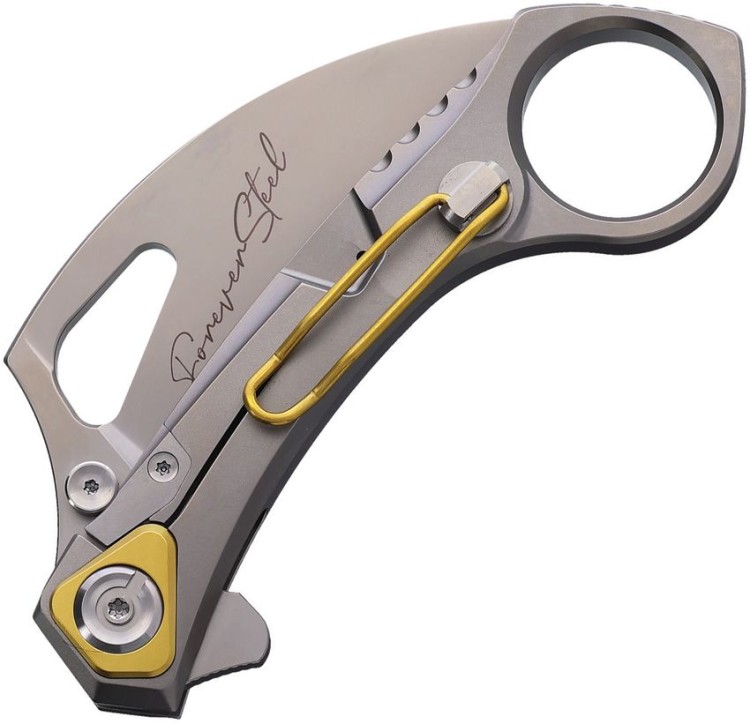 Cuchillo Cuchillo plegable | Navajas Rike Knife Bakutuk | Titanium | M390