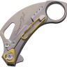 Cuchillo Cuchillo plegable | Navajas Rike Knife Bakutuk | Titanium | M390 Cuchillo Cuchillo plegable | Navajas Rike Knife Bakutuk | Titanium | M390
