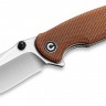 Складной нож  CIVIVI Pintail Flipper S35VN Satin Blade, Brown Micarta Handles C2020A