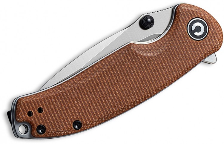CIVIVI Pintail Flipper Knife S35VN Satin Blade, Brown Micarta Handles C2020A CIVIVI Pintail Flipper Knife S35VN Satin Blade, Brown Micarta Handles C2020A