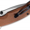 Складной нож  CIVIVI Pintail Flipper S35VN Satin Blade, Brown Micarta Handles C2020A