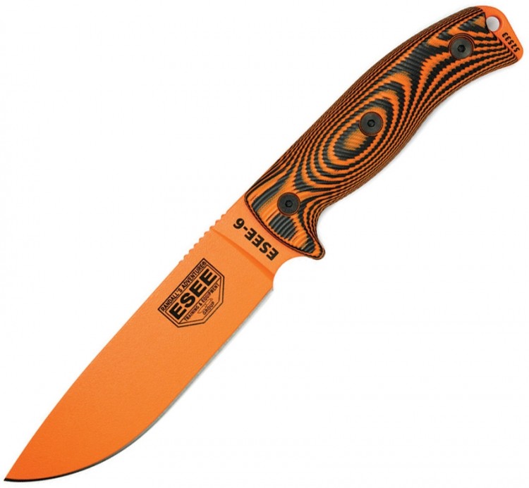 Feststehende Messer ESEE Esee-6 3D G10, orange