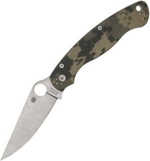 Cuchillo plegable Spyderco Military 2 Compression Lock folding knife G10,camo