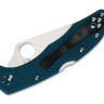 Taschenmesser Spyderco Delica 4 | Lightweight K390 | Serrated Blue