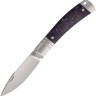 Cuchillo Cuchillo plegable | Navajas Rike Knife | Slip Joint | Black Purple CF | Bohler M390