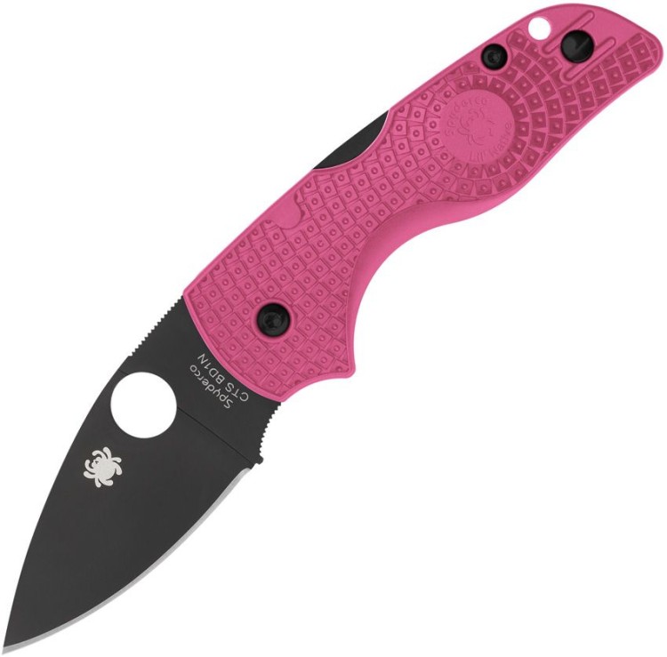 Taschenmesser Spyderco Lil' Native Lightweight CTS BD1N Pink FRN DLC