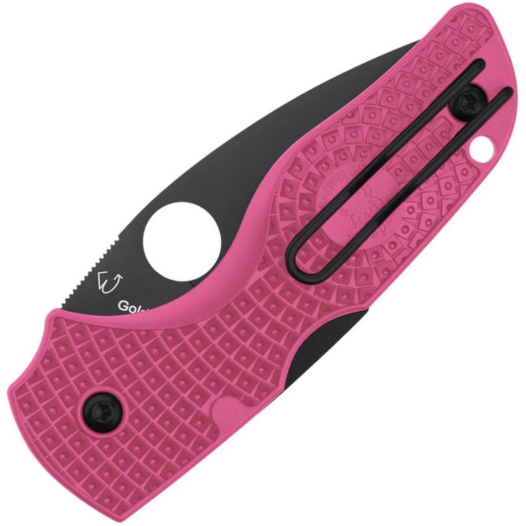 Taschenmesser Spyderco Lil' Native Lightweight CTS BD1N Pink FRN DLC