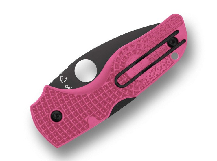 Taschenmesser Spyderco Lil' Native Lightweight CTS BD1N Pink FRN DLC