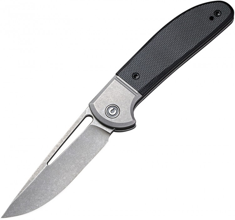 Складной нож CIVIVI Trailblazer 14C28N Stonewashed Blade чёрный C2018C
