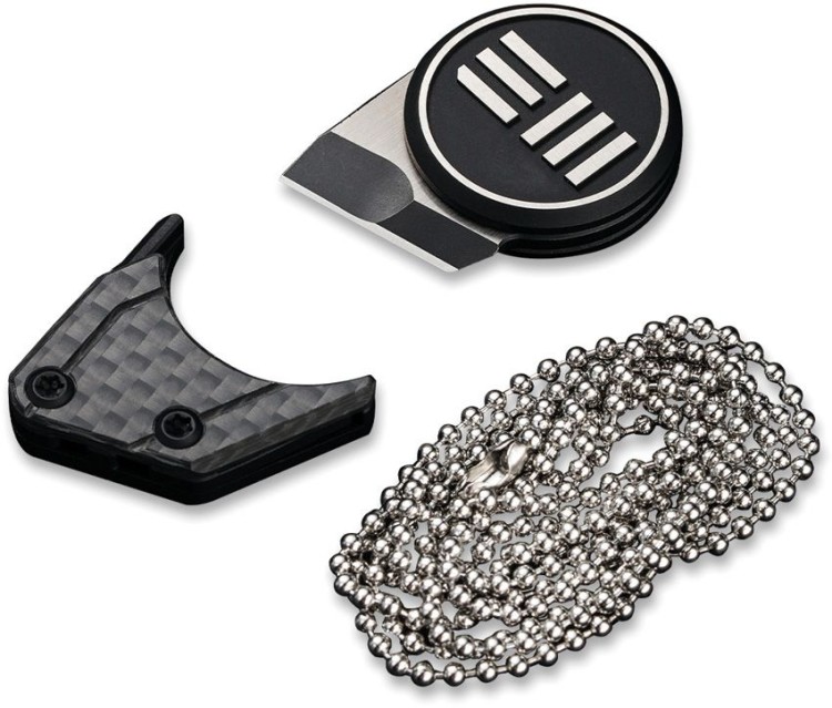 Cuchillo Cuchillo de cuello We Knife Quark Neck Knife Silver