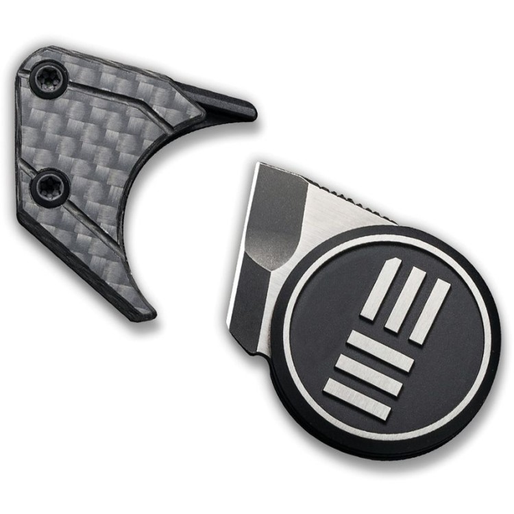 шейный нож We Knife Quark Neck Knife Silver