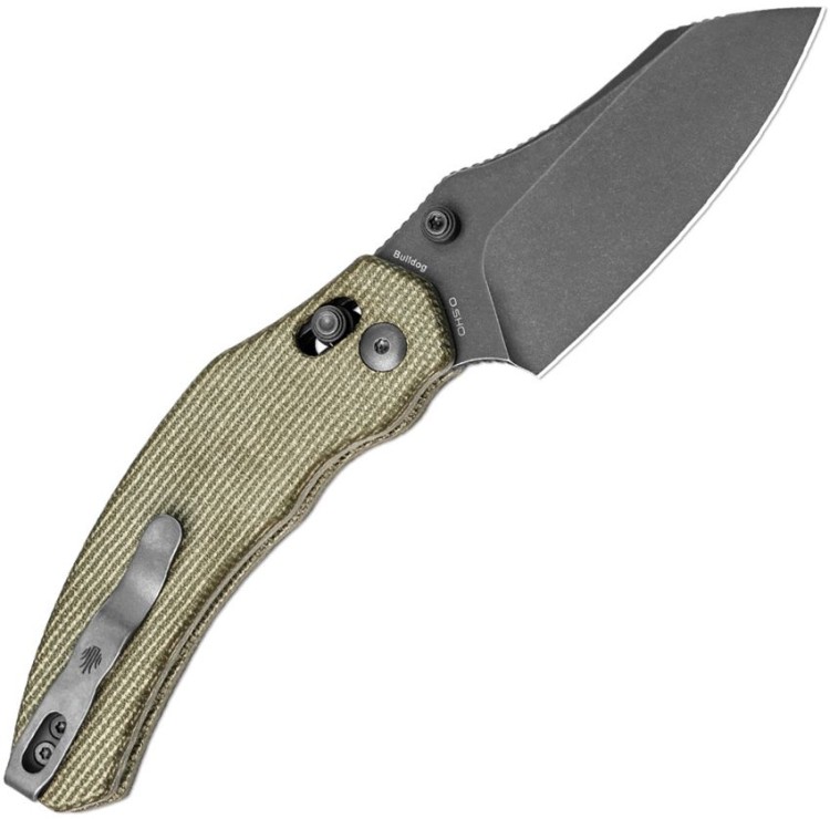 Складной нож Kizer Cutlery Bulldog | Green Micarta  Складной нож Kizer Cutlery Bulldog | Green Micarta