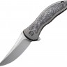 Складной нож We Knife Mini Synergy shredded carbon fiber inlay 2011CF-A