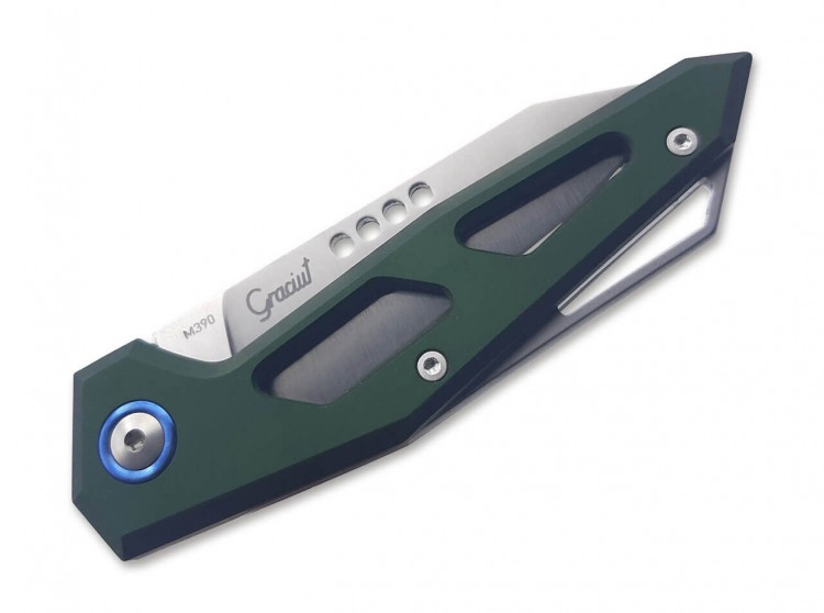 MKM Edge Aluminum Green folding knife