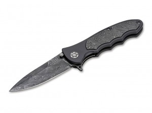Böker Leopard Damascus III Collection folding knife 110237DAM 