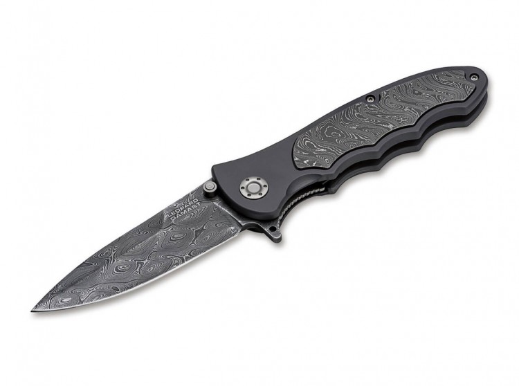 Cuchillo Böker Leopard Damascus III Collection folding knife 110237DAM 