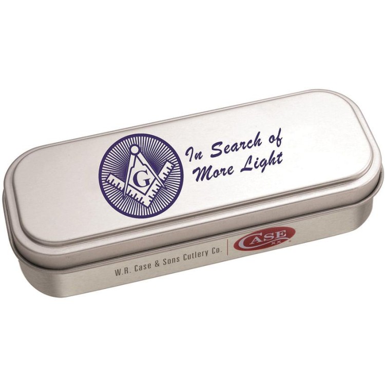 Cuchillo Cuchillo plegable | Navajas Case Cutlery Masonic Mini Copperlock, Blue