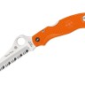 Taschenmesser Spyderco Rescue Jr. Orange | Serrated
