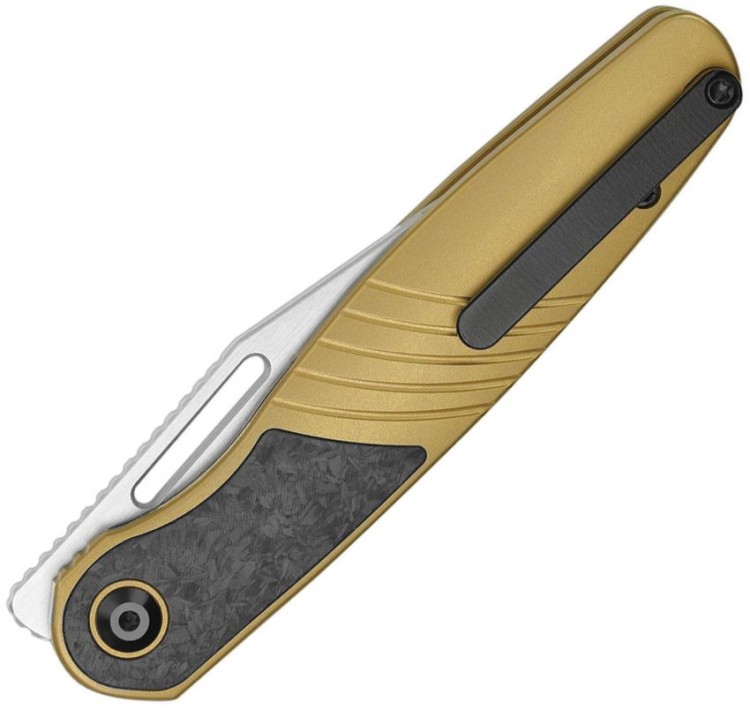 Cuchillo Cuchillo plegable | Navajas Kizer Raze S45VN | Gold Titanium CF