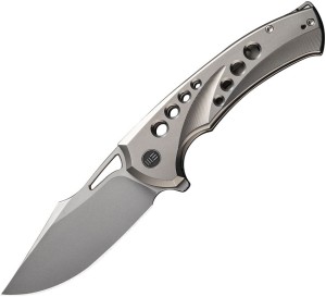 WE Knife Swiftfin | CPM-20CV | Titanium Polished Bead Blasted