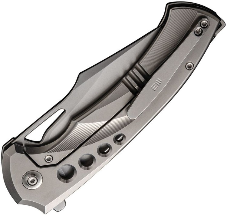 WE Knife Swiftfin | CPM-20CV | Titanium Polished Bead Blasted