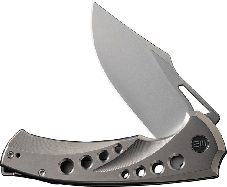 WE Knife Swiftfin | CPM-20CV | Titanium Polished Bead Blasted