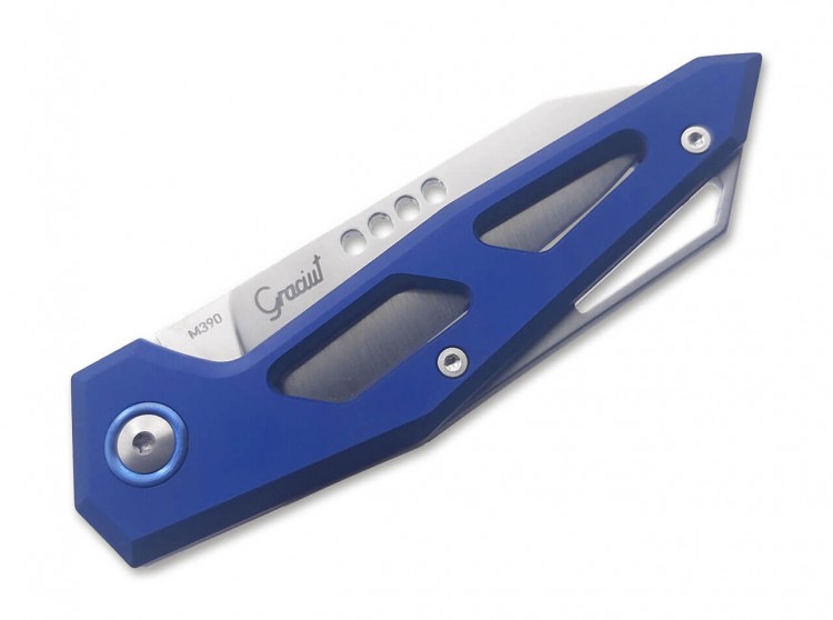 MKM Edge Aluminium Blue folding knife MKM Edge Aluminium Blue folding knife